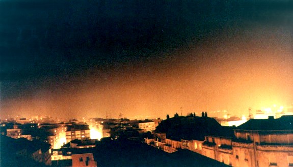 Fotografía del cielo tomada desde Santander ciudad