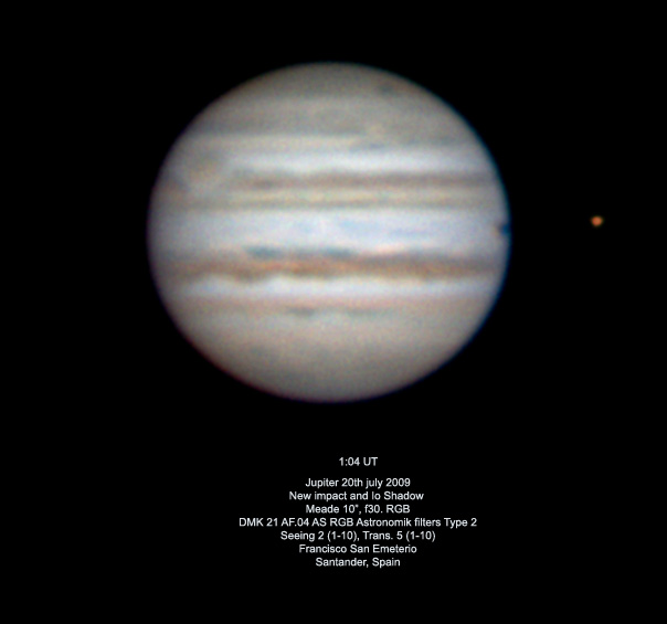 Impacto Júpiter - julio 2009