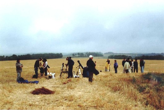 Antes del comienzo del eclipse