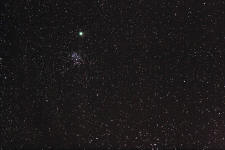 Cometa desde la collada de Carmona